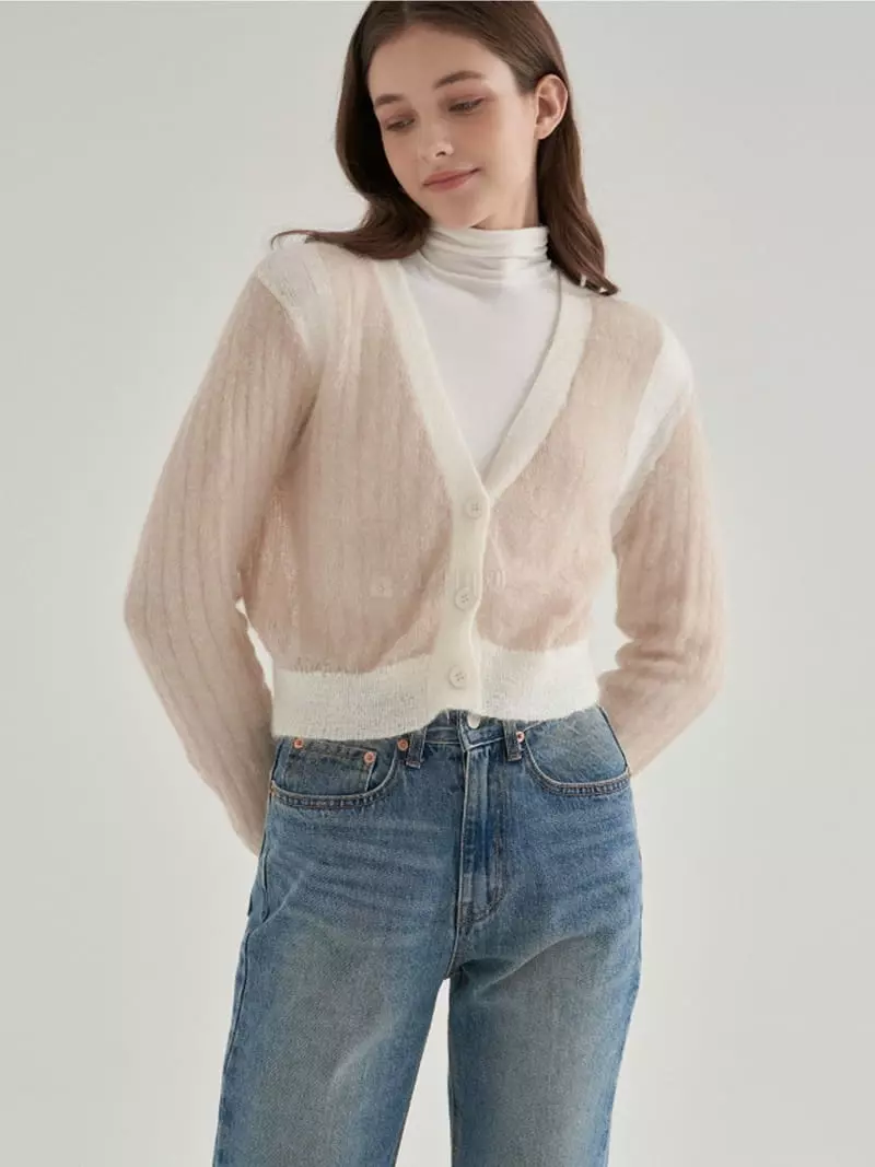 Ifuhouse - Korean Women Fashion - #thelittlethings - Mohair Color Cardigan
