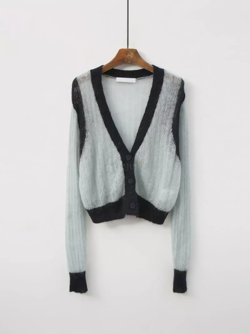 Ifuhouse - Korean Women Fashion - #womensfashion - Mohair Color Cardigan - 11