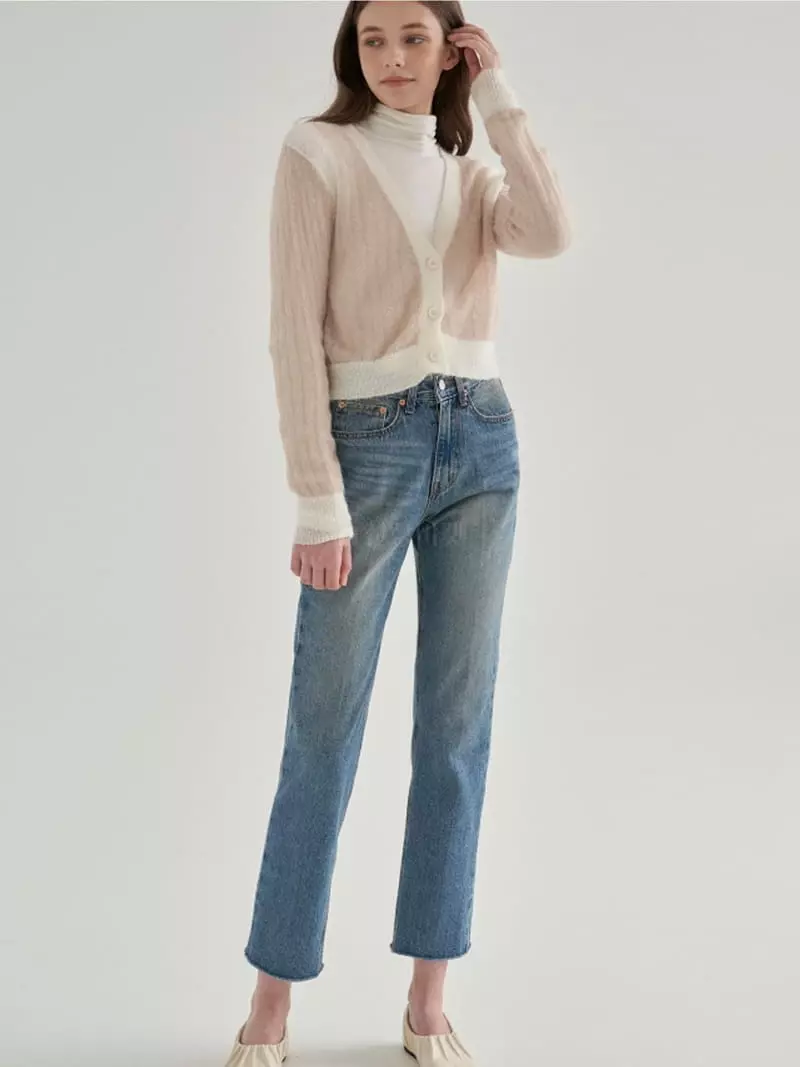 Ifuhouse - Korean Women Fashion - #womensfashion - Mohair Color Cardigan - 3