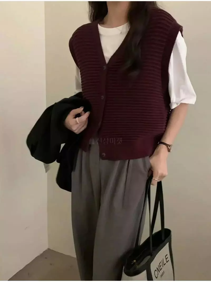Ifuhouse - Korean Women Fashion - #womensfashion - Biangca Vest - 11