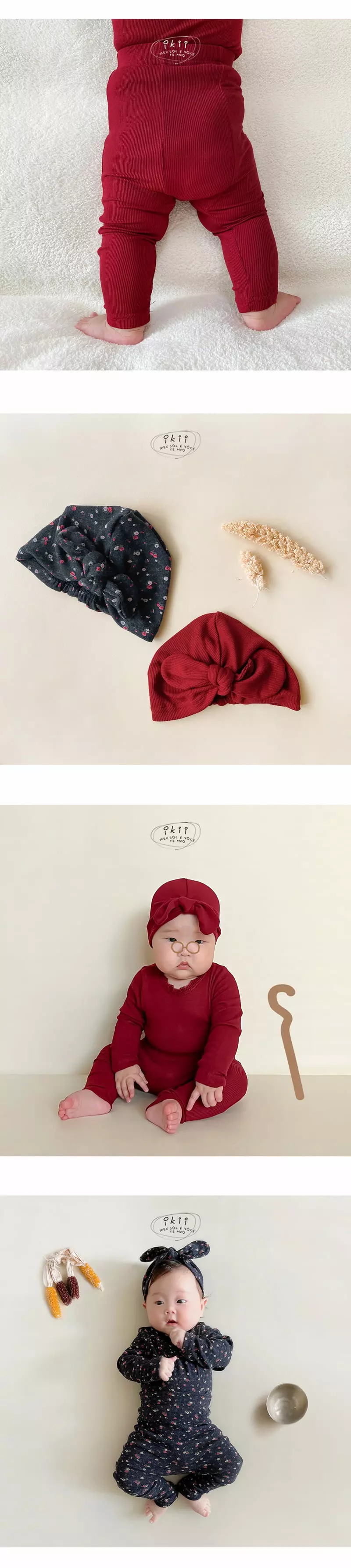 Ikii - Korean Baby Fashion - #babywear - G.M baby Hat Tee Pants Set - 3