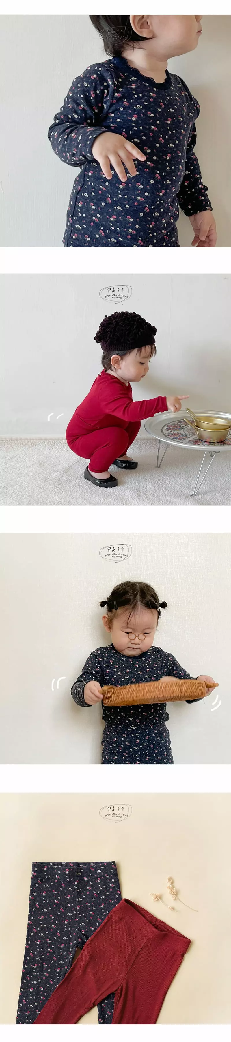 Ikii - Korean Baby Fashion - #babywear - G.M Top Bottom Set - 2