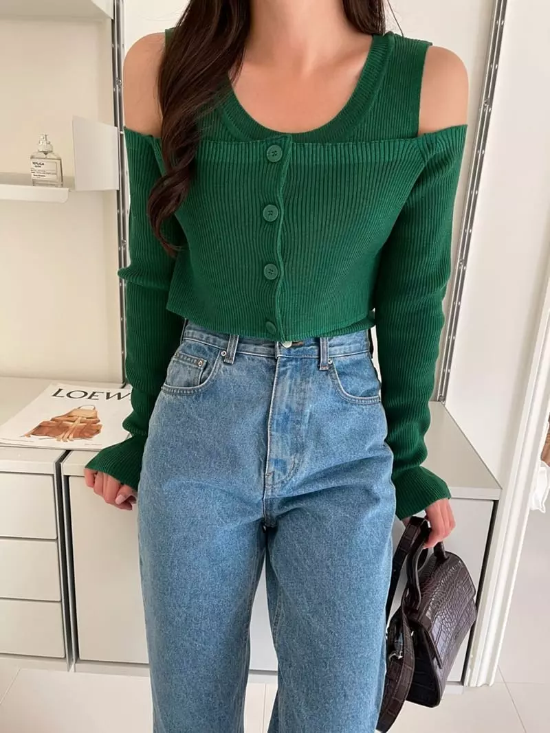 Imagine - Korean Women Fashion - #momslook - Free Cardigan - 8