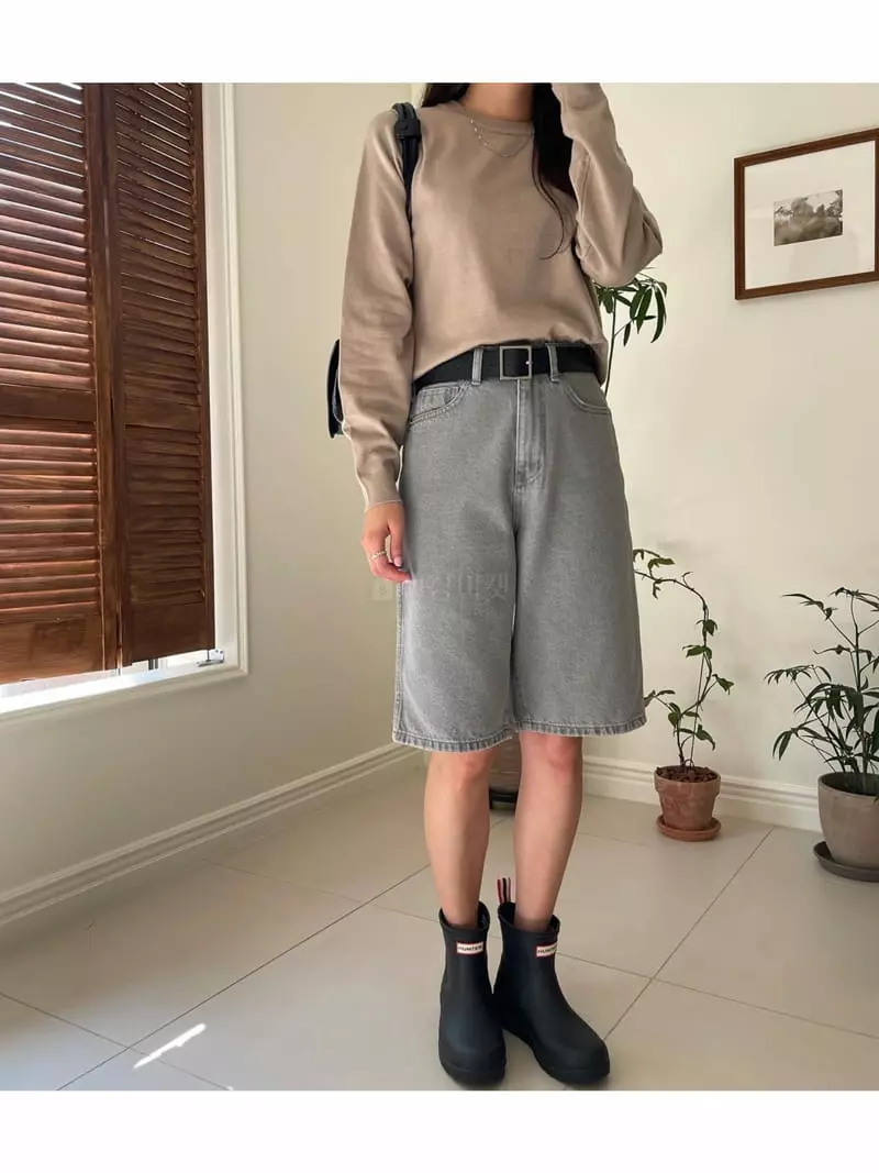 Imagine - Korean Women Fashion - #momslook - Alpa Round Knit Tee
