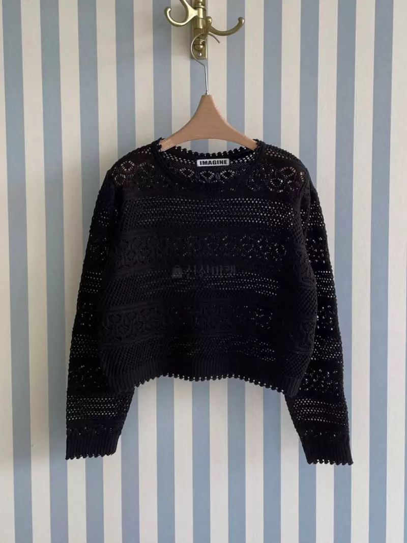 Imagine - Korean Women Fashion - #momslook - Aro Knit Tee - 12