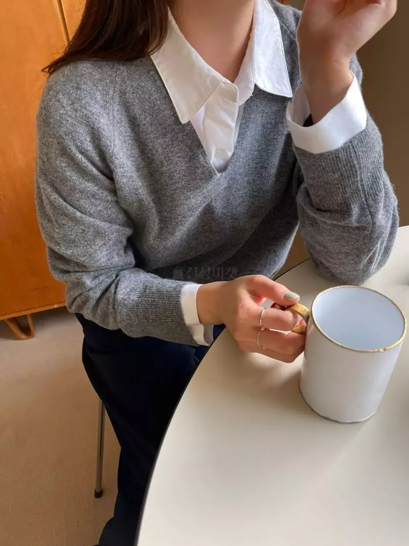 Imagine - Korean Women Fashion - #momslook - Rien Knit Tee