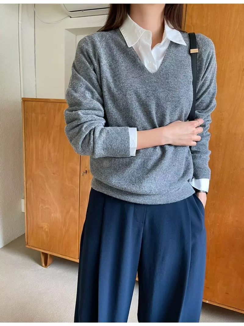 Imagine - Korean Women Fashion - #momslook - Rien Knit Tee - 3