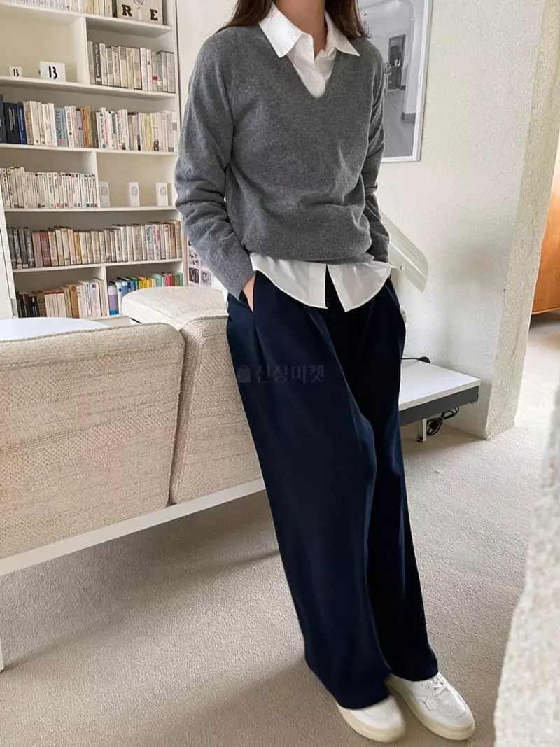 Imagine - Korean Women Fashion - #momslook - Rien Knit Tee - 5