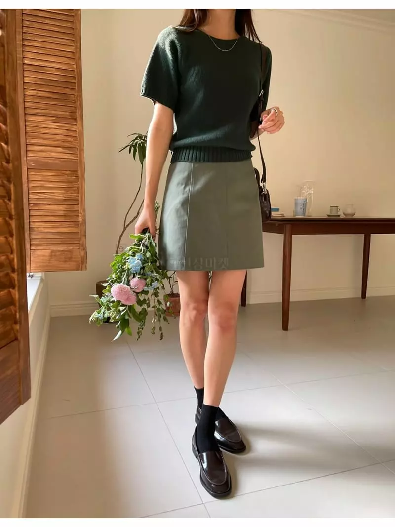 Imagine - Korean Women Fashion - #momslook - Nimo Knit Tee - 6