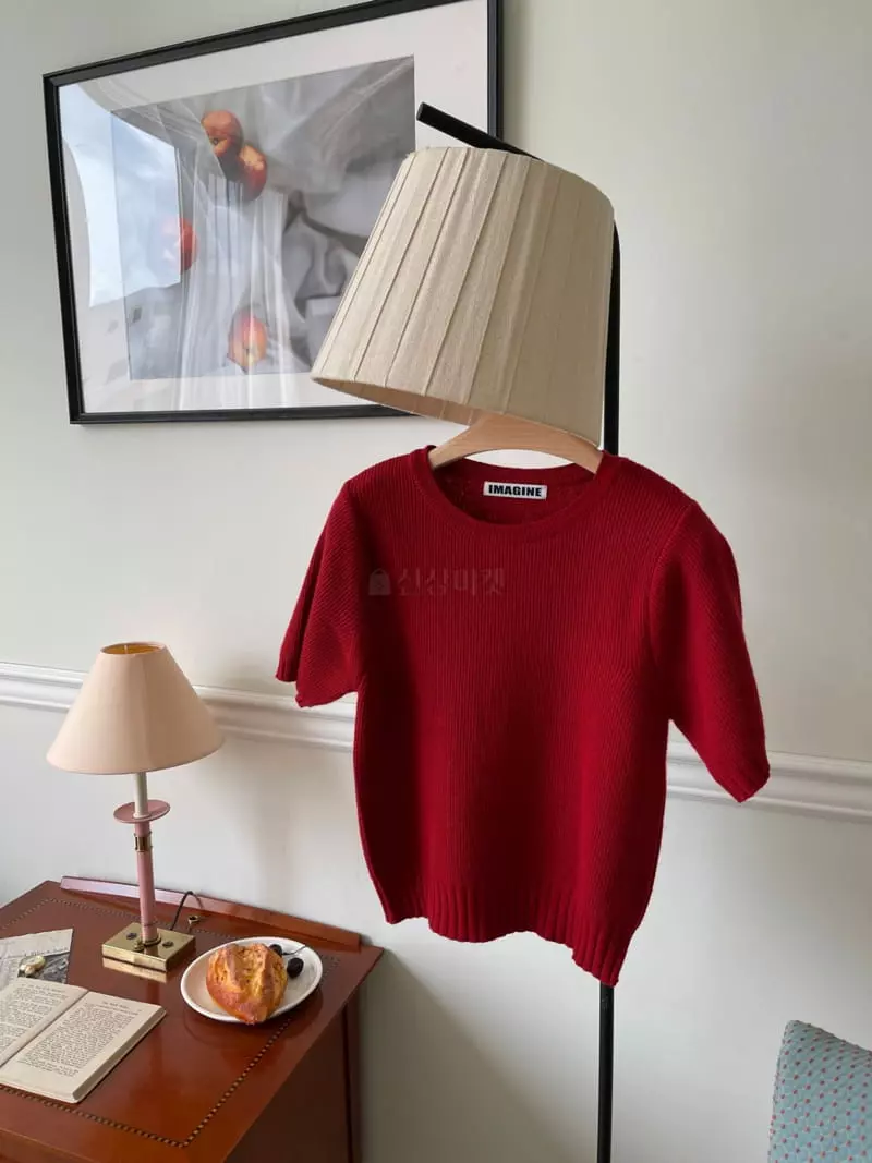Imagine - Korean Women Fashion - #momslook - Nimo Knit Tee - 8
