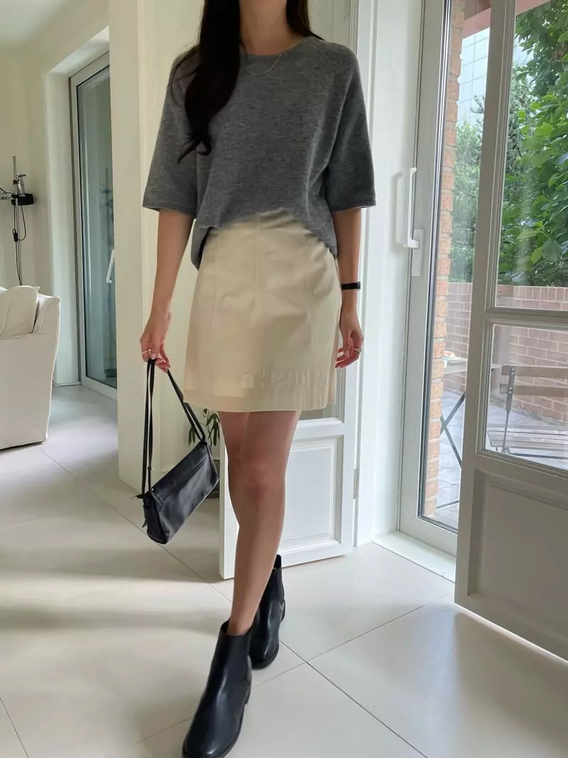 Imagine - Korean Women Fashion - #womensfashion - Collie Knit Tee - 7