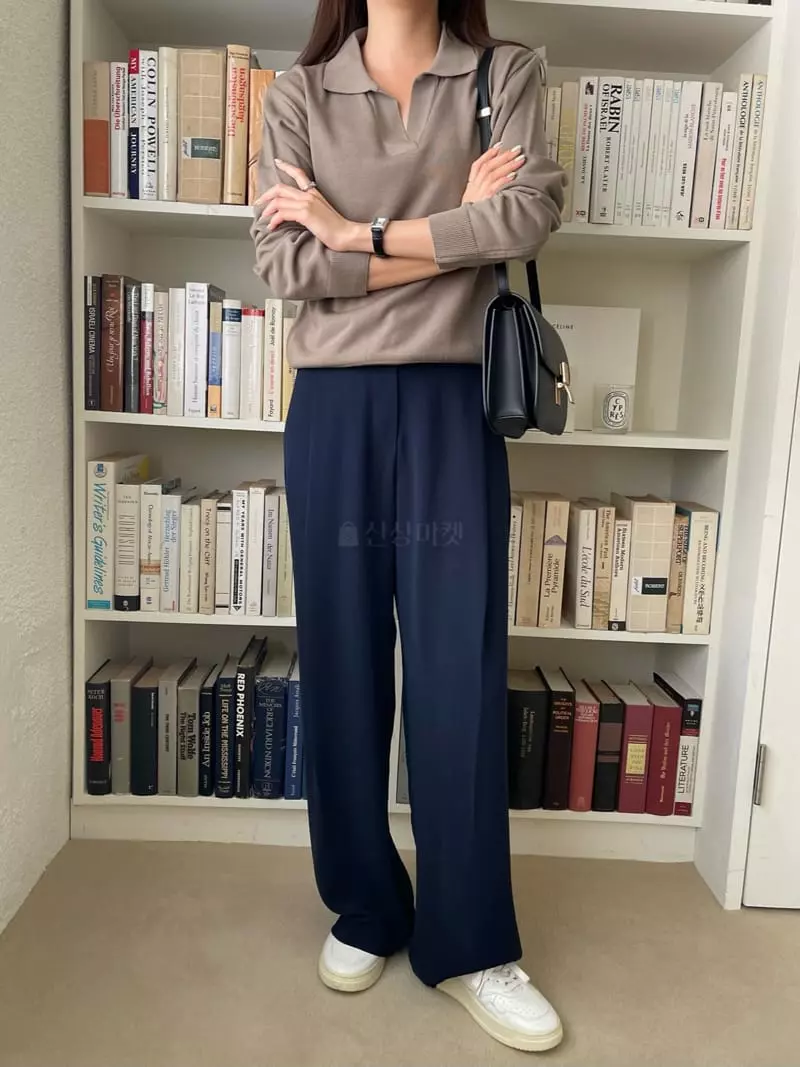 Imagine - Korean Women Fashion - #womensfashion - Cheat Collar Tee