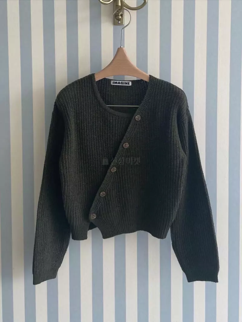 Imagine - Korean Women Fashion - #womensfashion - Slash Cardigan - 11