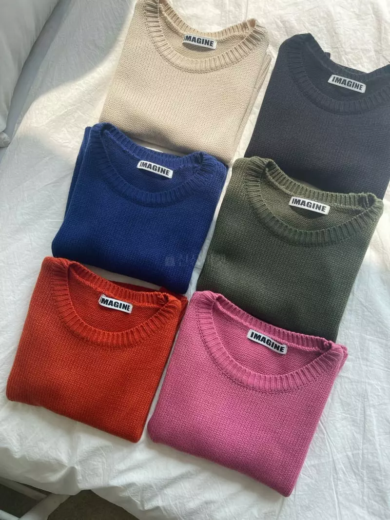 Imagine - Korean Women Fashion - #womensfashion - Main Knit Tee - 9