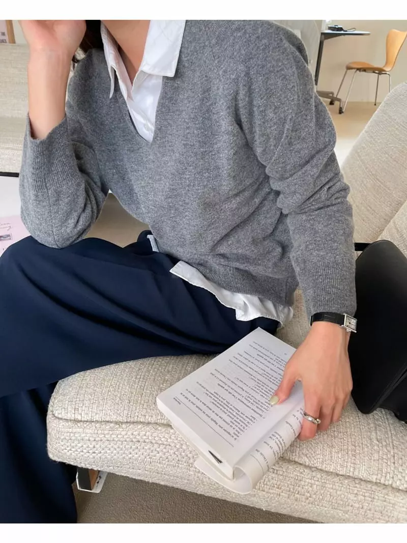 Imagine - Korean Women Fashion - #womensfashion - Rien Knit Tee - 8