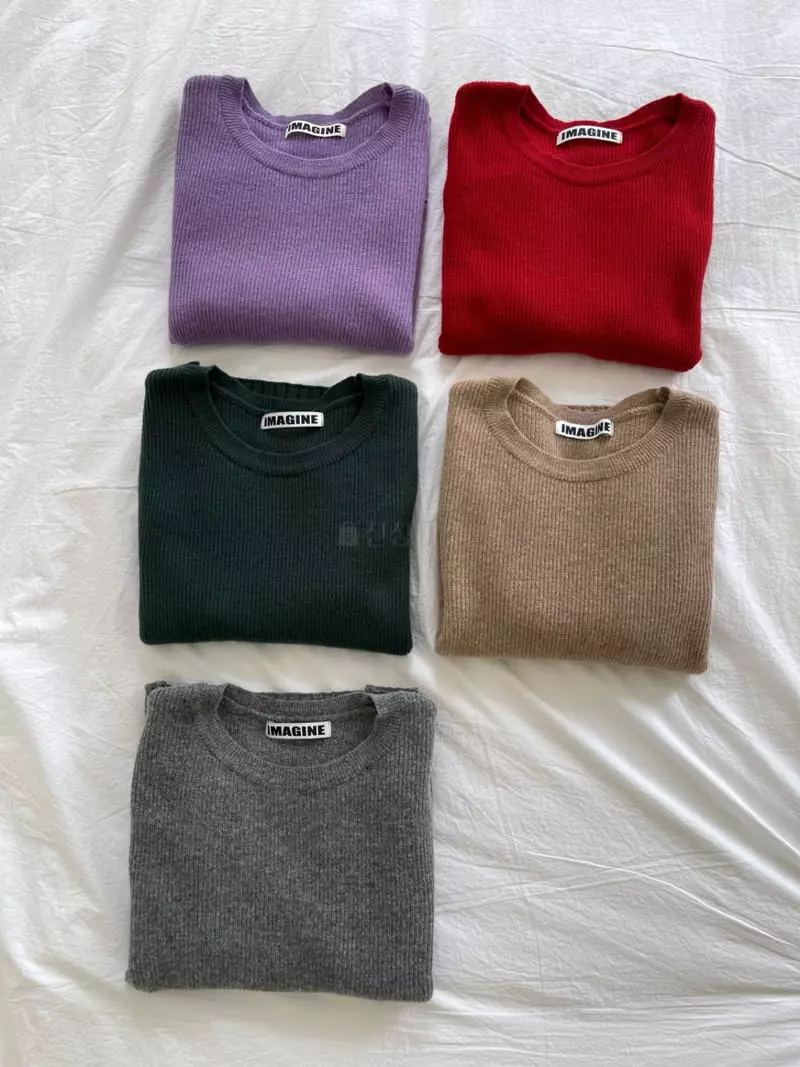 Imagine - Korean Women Fashion - #womensfashion - Nimo Knit Tee - 9