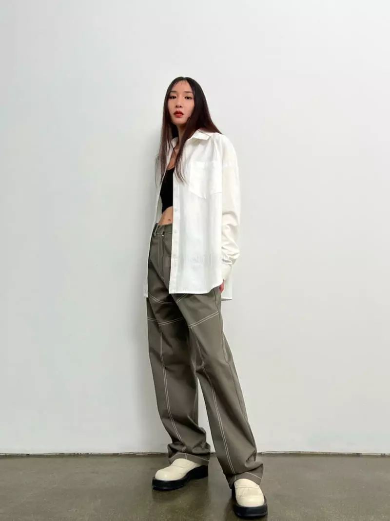 Inni - Korean Women Fashion - #womensfashion - Stitch Pants - 4