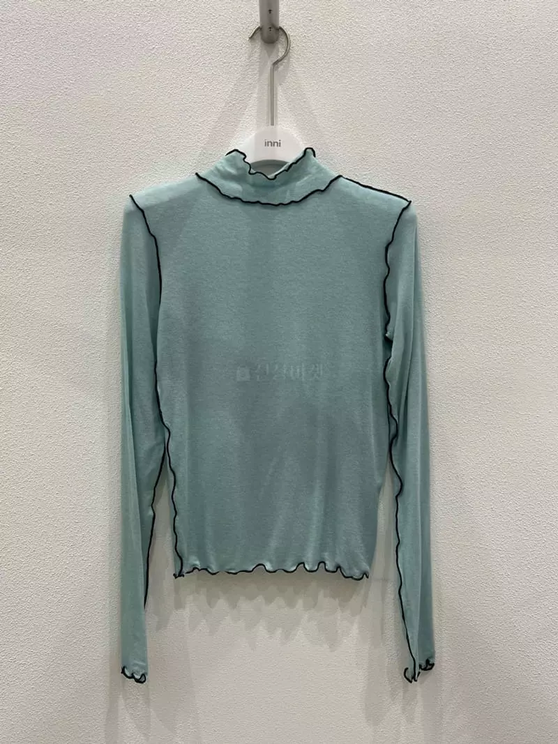 Inni - Korean Women Fashion - #momslook - Color Turtleneck Tee - 2