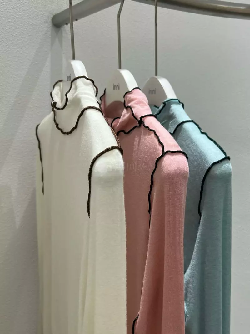 Inni - Korean Women Fashion - #womensfashion - Color Turtleneck Tee - 4