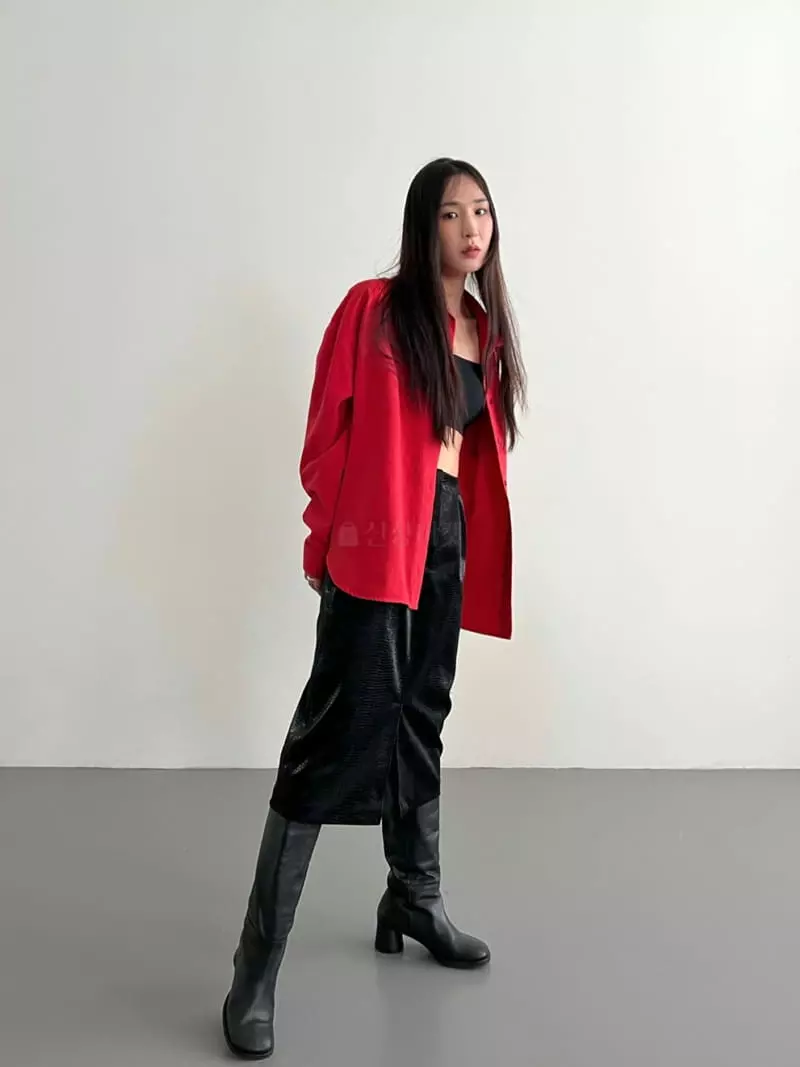 Inni - Korean Women Fashion - #momslook - Leather Skirt - 3