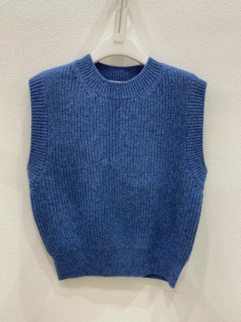 Inni - Korean Women Fashion - #momslook - Knit Vest - 2