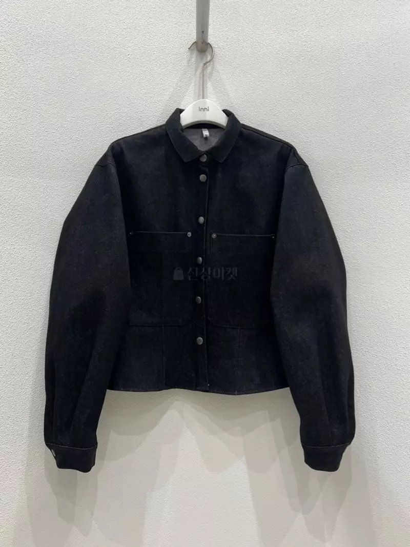Inni - Korean Women Fashion - #momslook - Flam Denim Jacket - 6