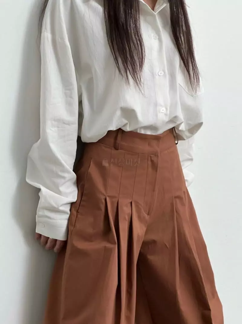 Inni - Korean Women Fashion - #momslook - Oxford Boxy Shirt - 10