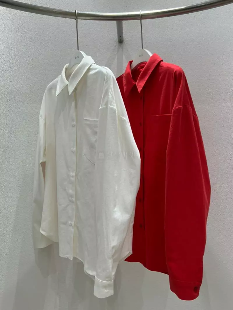 Inni - Korean Women Fashion - #momslook - Oxford Boxy Shirt - 12
