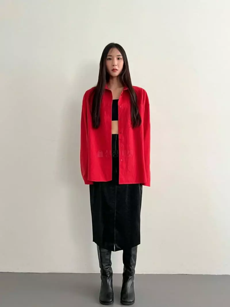 Inni - Korean Women Fashion - #momslook - Oxford Boxy Shirt - 2