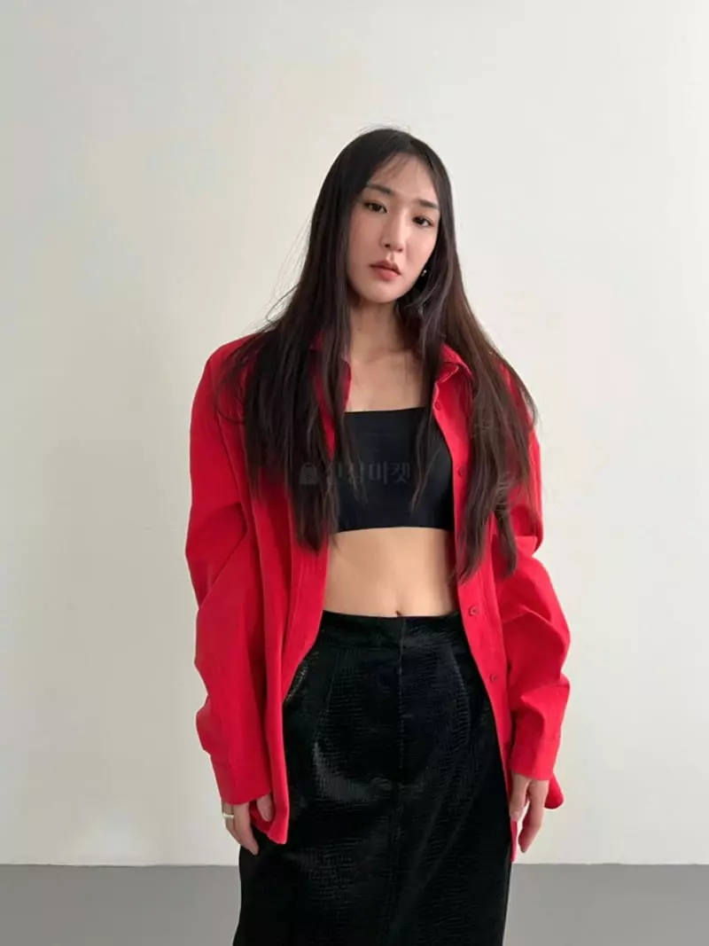 Inni - Korean Women Fashion - #momslook - Oxford Boxy Shirt - 6