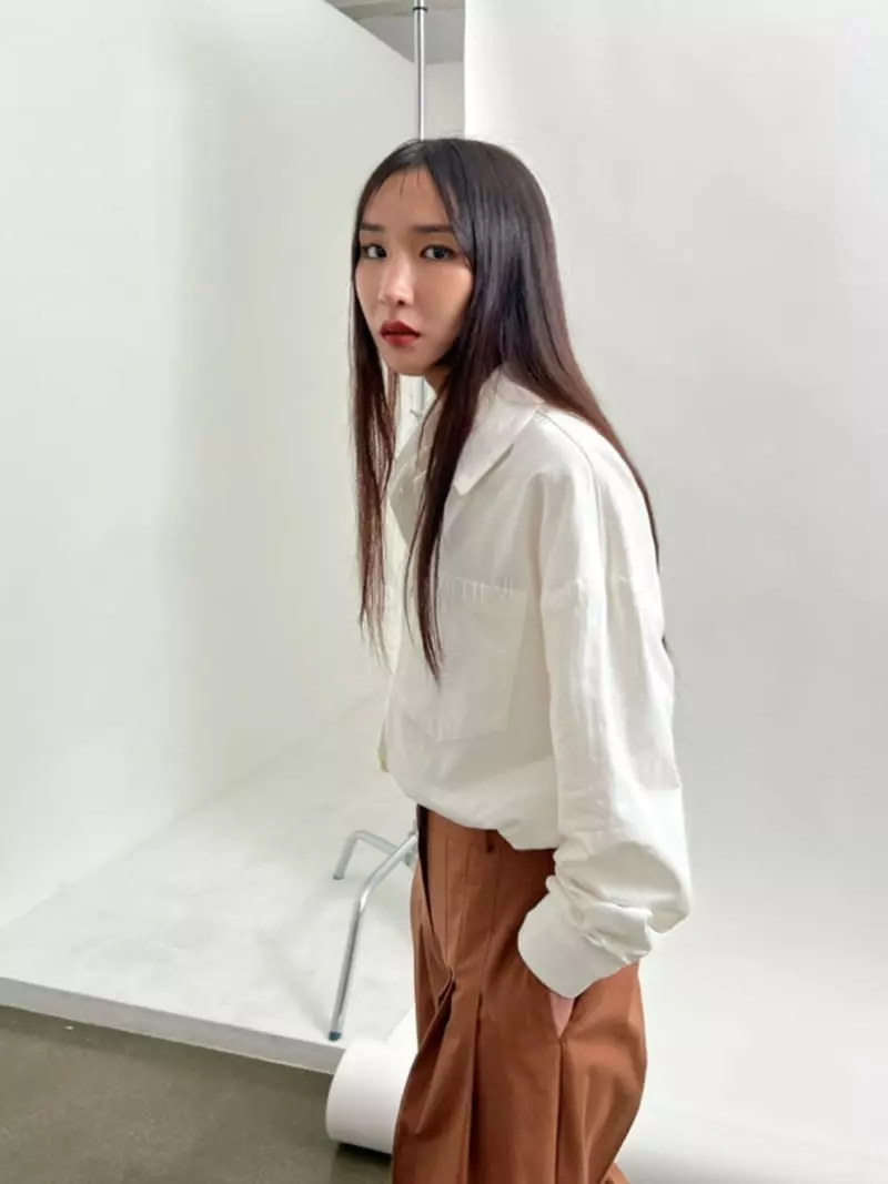 Inni - Korean Women Fashion - #momslook - Oxford Boxy Shirt - 8