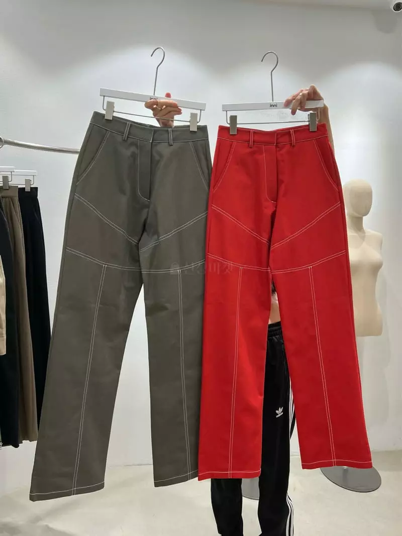Inni - Korean Women Fashion - #momslook - Stitch Pants - 10