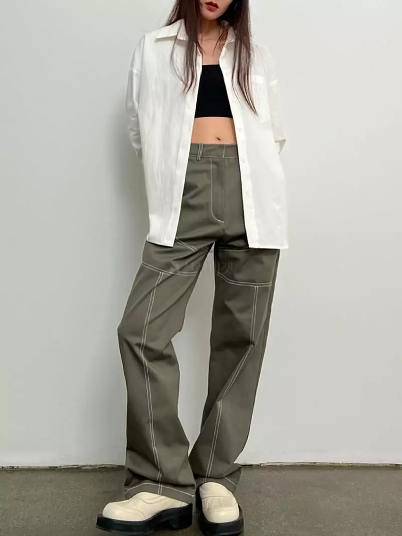 Inni - Korean Women Fashion - #momslook - Stitch Pants - 6