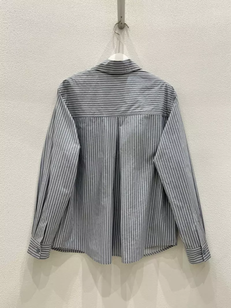 Inni - Korean Women Fashion - #momslook - Stripes Shirt - 11