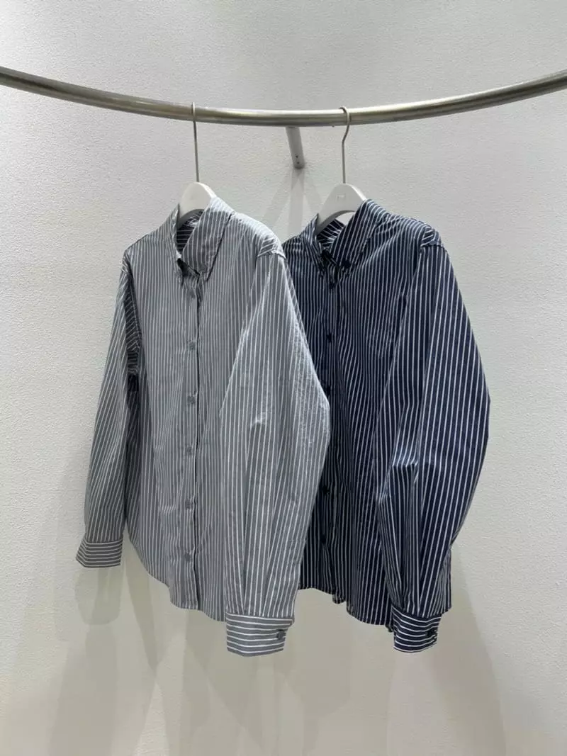 Inni - Korean Women Fashion - #momslook - Stripes Shirt - 7
