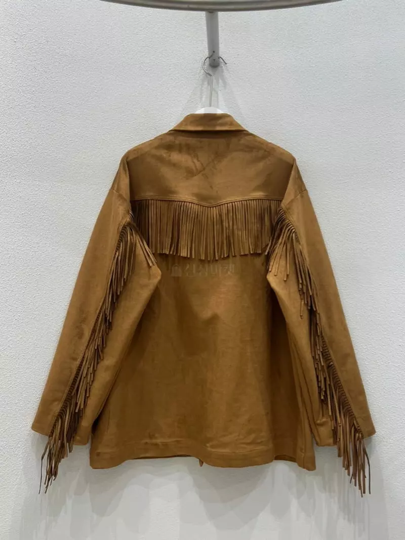 Inni - Korean Women Fashion - #momslook - Suede Fringe Jacket - 10