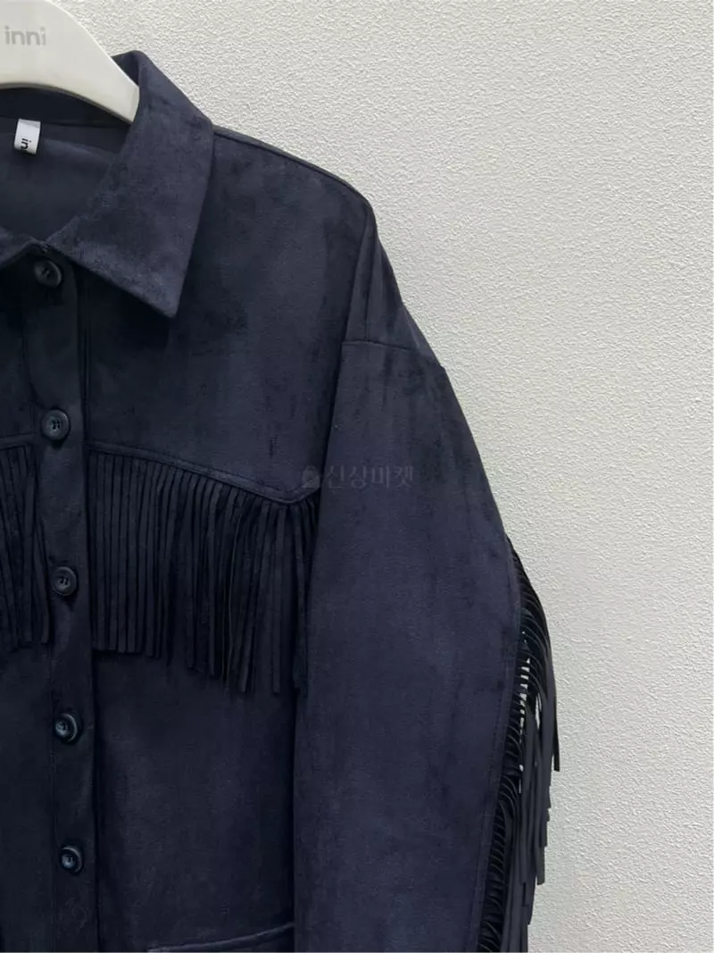 Inni - Korean Women Fashion - #momslook - Suede Fringe Jacket - 8
