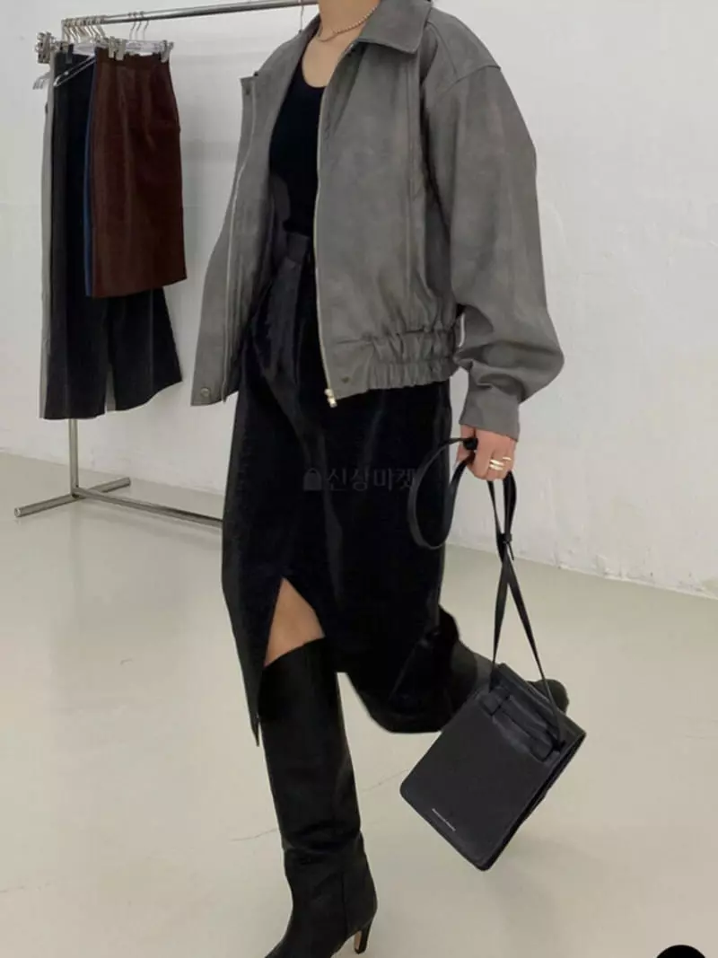Inni - Korean Women Fashion - #momslook - Leather Skirt - 5