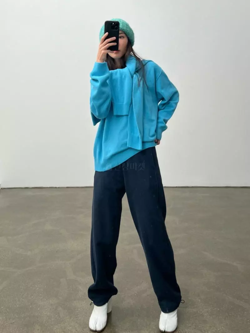 Inni - Korean Women Fashion - #momslook - Round Knit Tee - 3