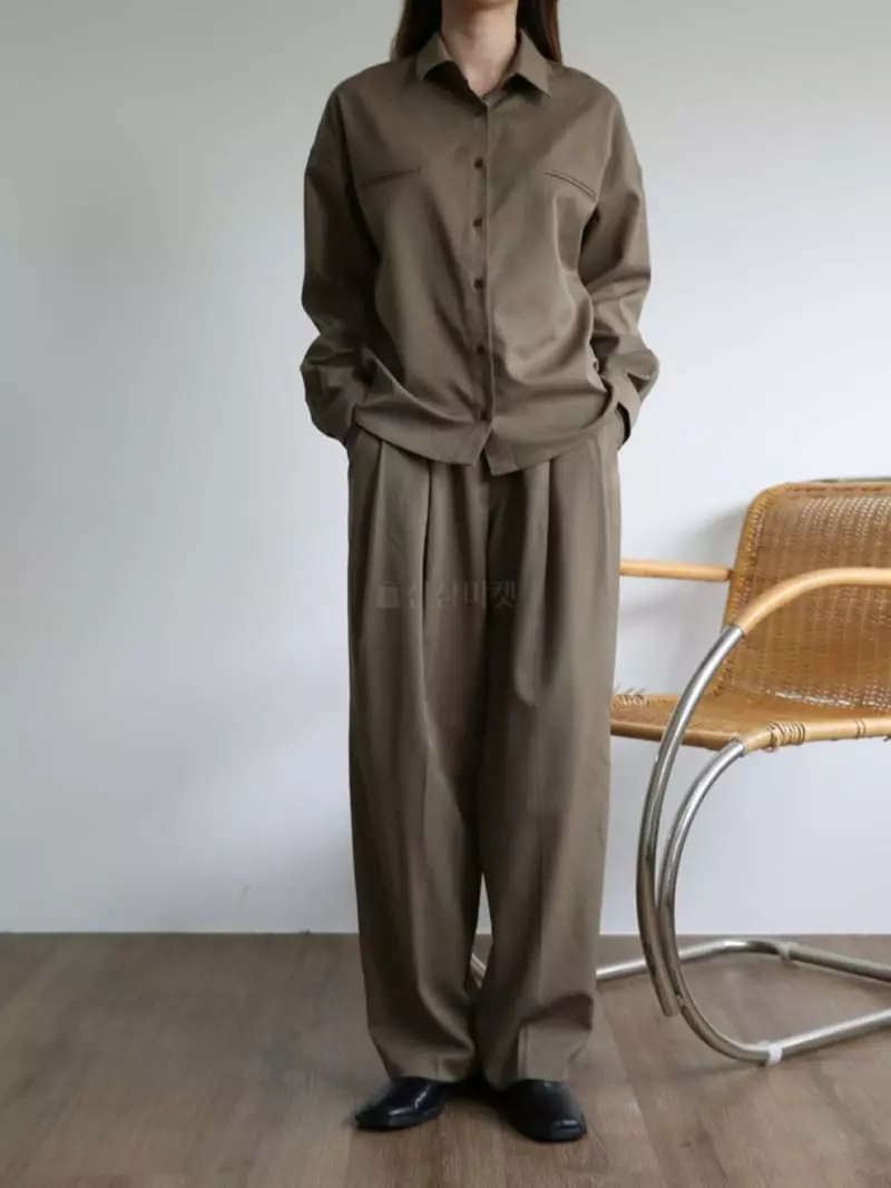 Inni - Korean Women Fashion - #momslook - Double Pintuck Pants