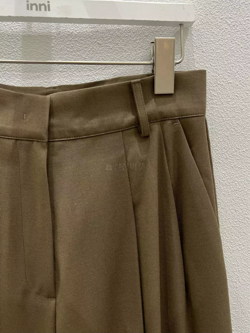 Inni - Korean Women Fashion - #momslook - Double Pintuck Pants - 5