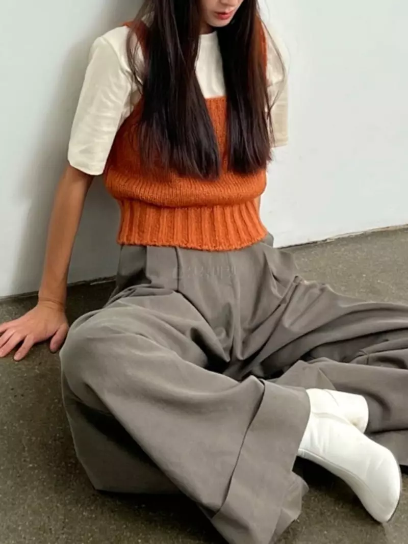 Inni - Korean Women Fashion - #momslook - Knit Bustier - 3
