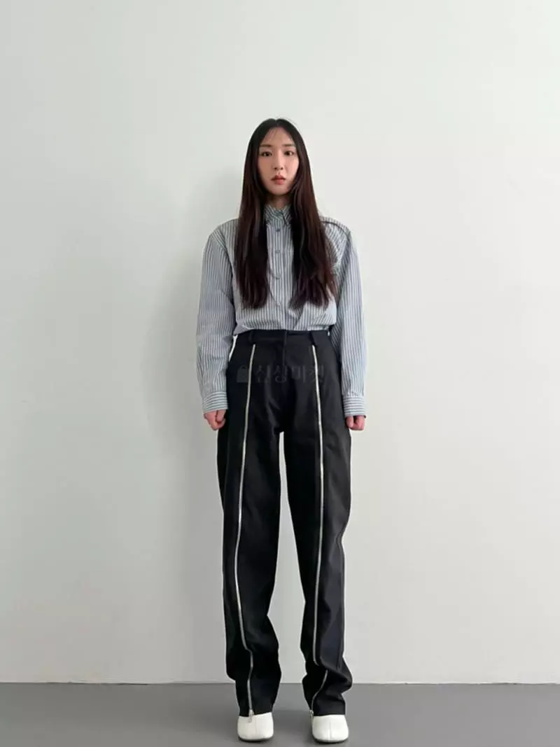 Inni - Korean Women Fashion - #pursuepretty - Queen Zipper Pants - 2