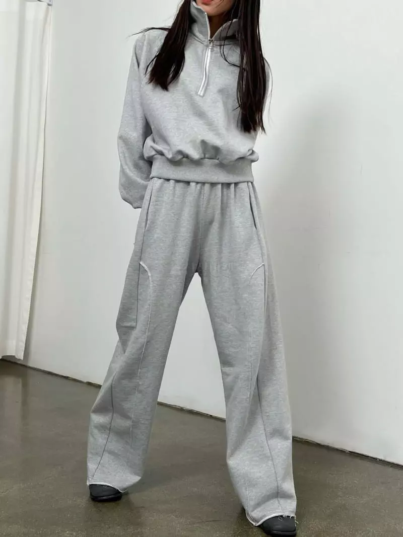 Inni - Korean Women Fashion - #restrostyle - Ford Sweat Set Up - 7