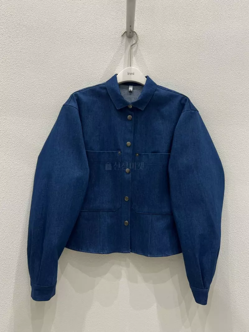 Inni - Korean Women Fashion - #shopsmall - Plan Denim Jacket