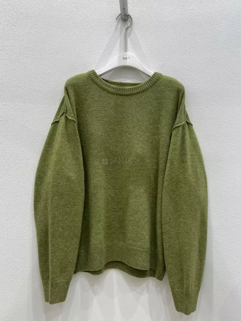 Inni - Korean Women Fashion - #vintageinspired - Round Knit Tee - 9