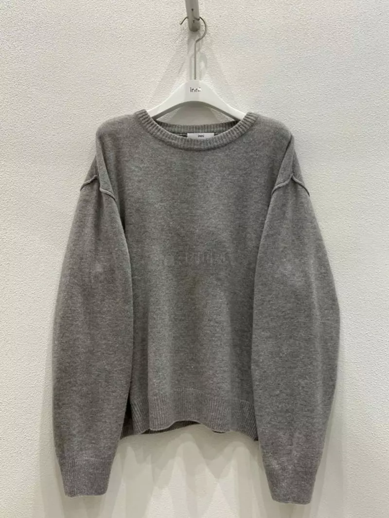 Inni - Korean Women Fashion - #vintagekidsstyle - Round Knit Tee - 10