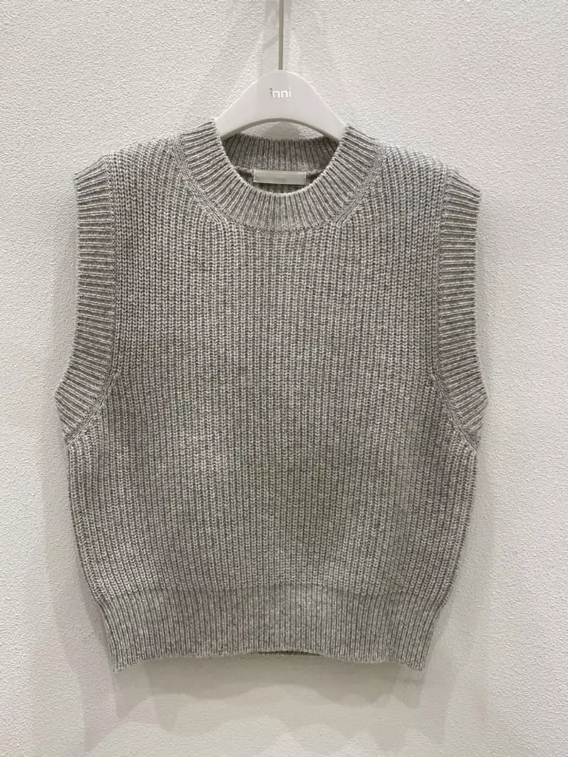 Inni - Korean Women Fashion - #vintagekidsstyle - Knit Vest - 7