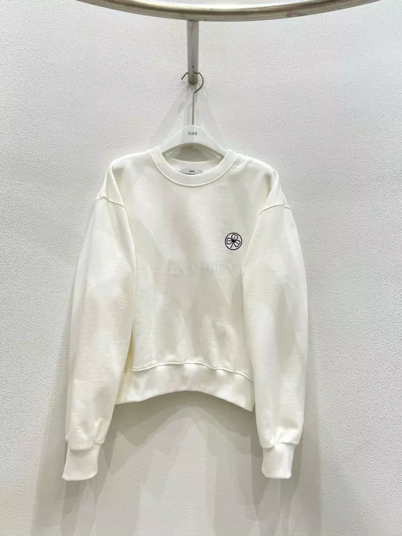 Inni - Korean Women Fashion - #womensfashion - Clover Embroidery Sweatshirt - 3