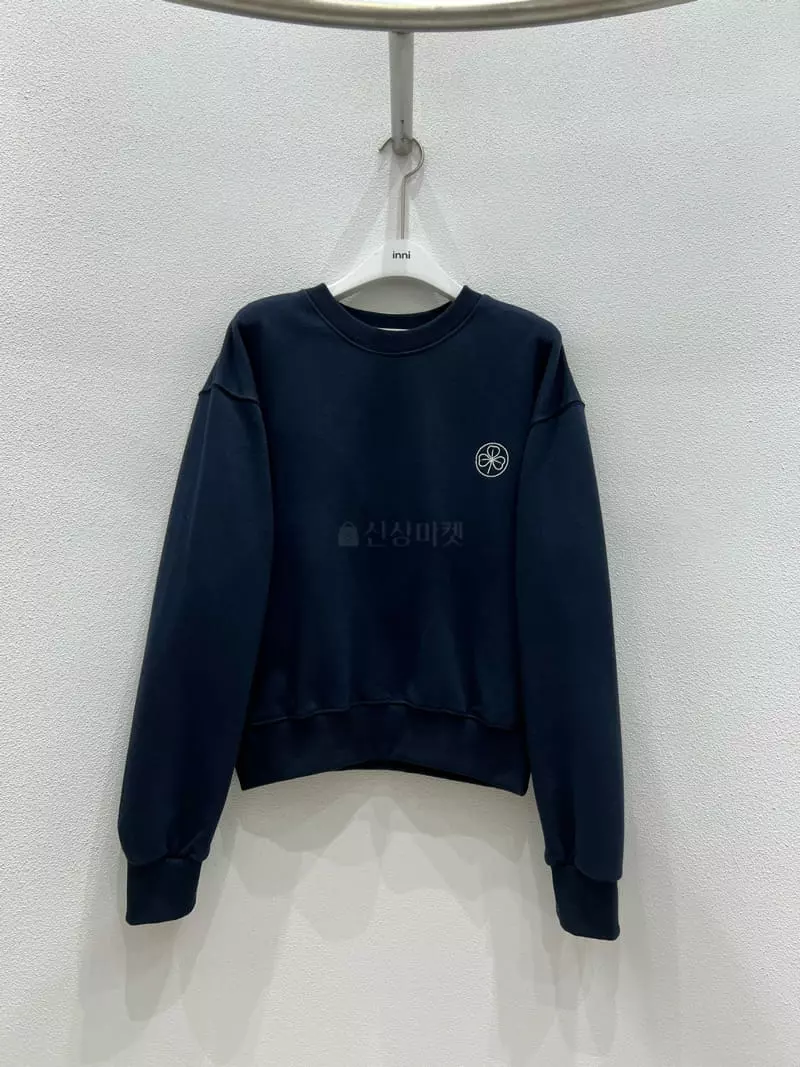 Inni - Korean Women Fashion - #womensfashion - Clover Embroidery Sweatshirt - 5